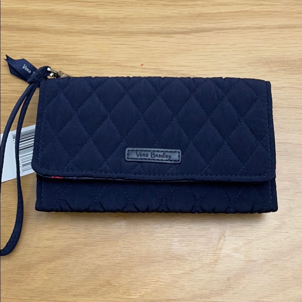 NWT Navy Vera Bradley RFID Smartphone Wristlet